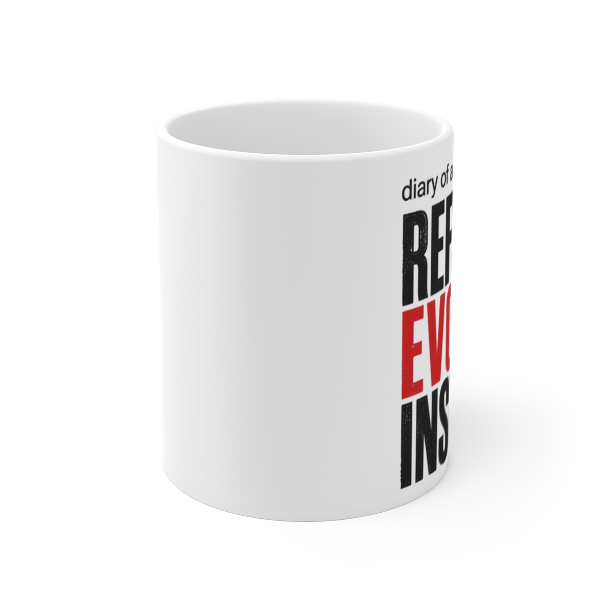 Diary of a CEO "Reflect. Evolve. Inspire." White Mug - alternate angle 1, merchandise